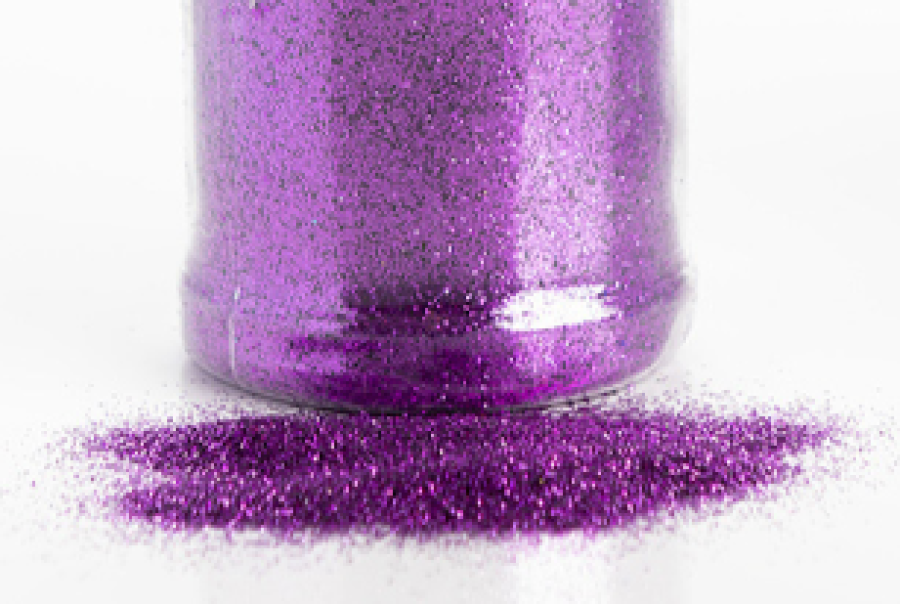Irtoglitter / Ilmapalloglitter violetti, 100 g purkki