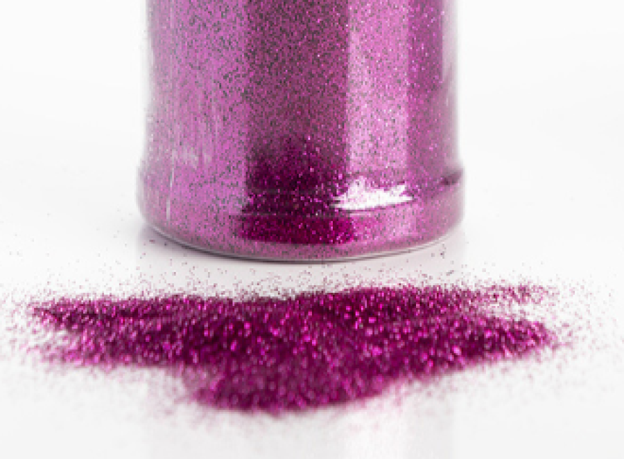 Irtoglitter / Ilmapalloglitter magenta, 100 g purkki