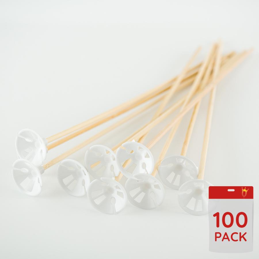 Ilmapallotikku ja kuppi bambutikku, 100 kpl