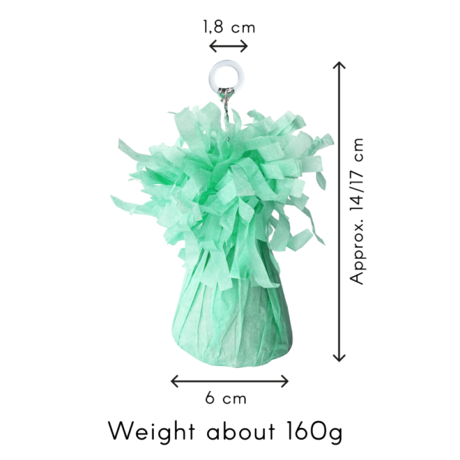 Ilmapallopaino suuri paperi pastellivihreä 160 g
