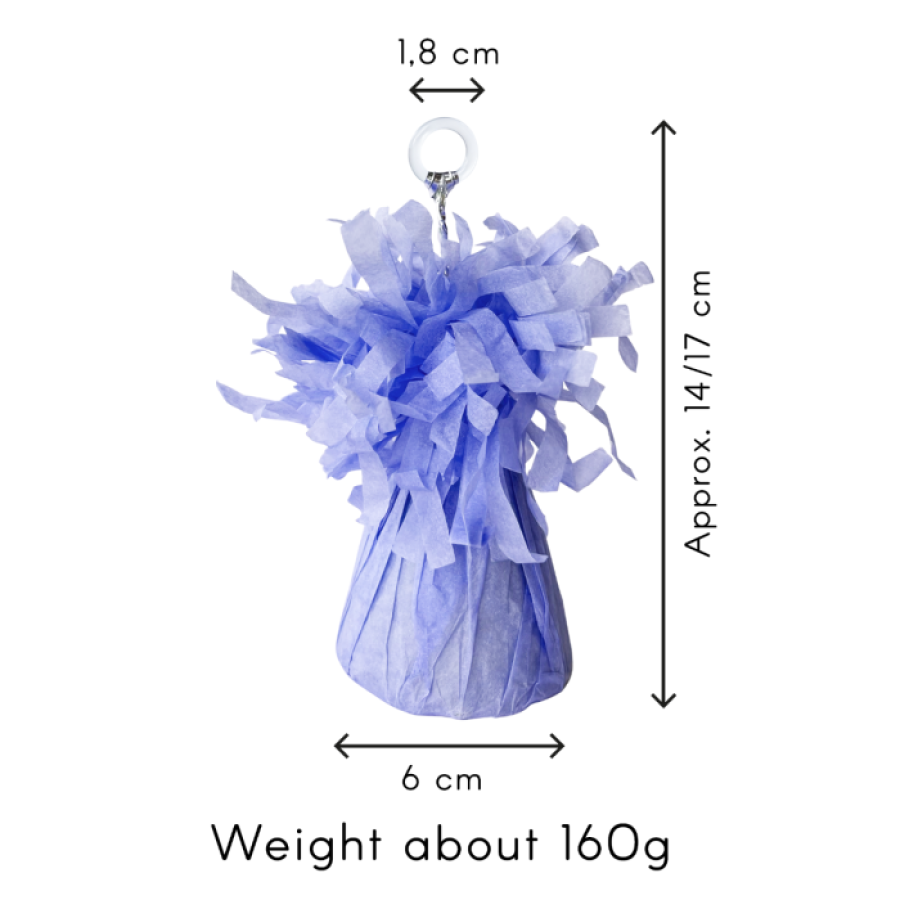 Ilmapallopaino suuri paperi pastellivioletti 160 g