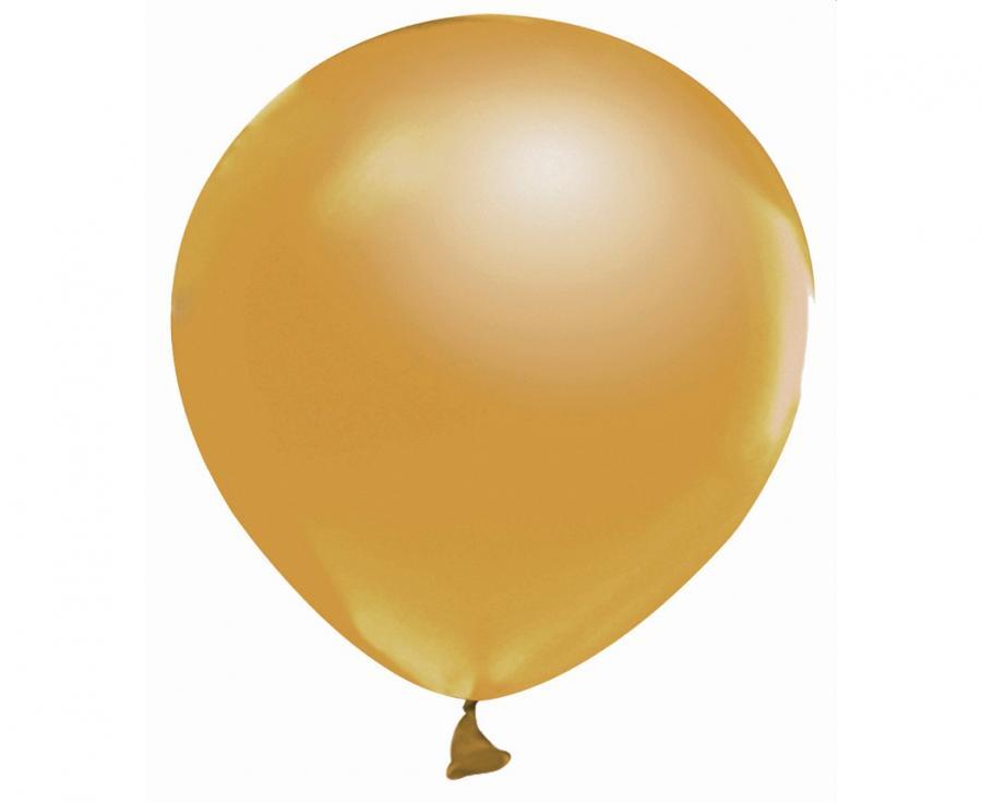 Mini-ilmapallot peili- ja metallipinta 20 kpl, Tumma kulta metallinen 12,5 cm