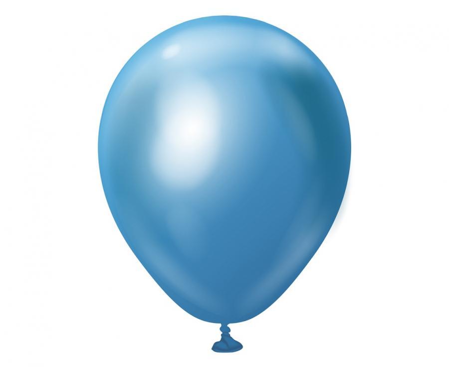 Mini-ilmapallot peilipinta 12,5 cm, 100 kpl, Sininen