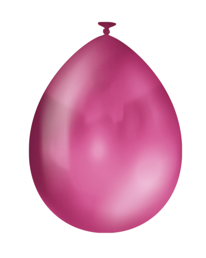 Ilmapallot metallihohtoiset 10 kpl, useita värejä, Fuksia
