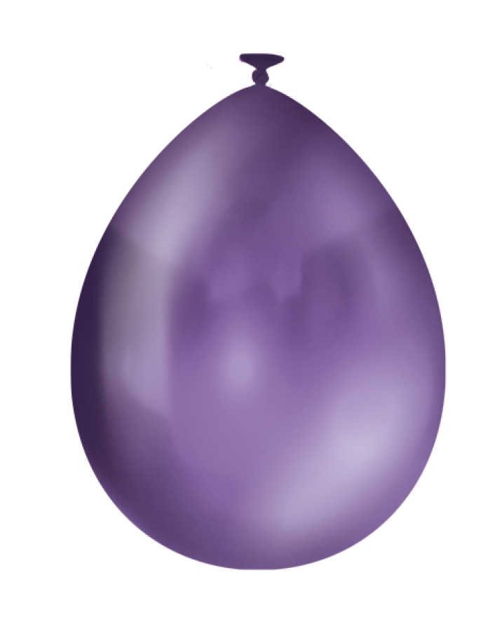 Ilmapallot metallihohtoiset 10 kpl, useita värejä, Violetti