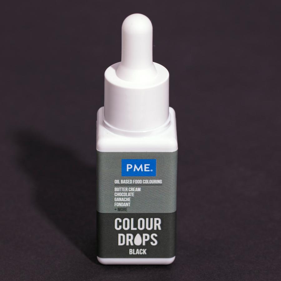 Öljypohjainen elintarvikeväri 20 ml - PME, Musta