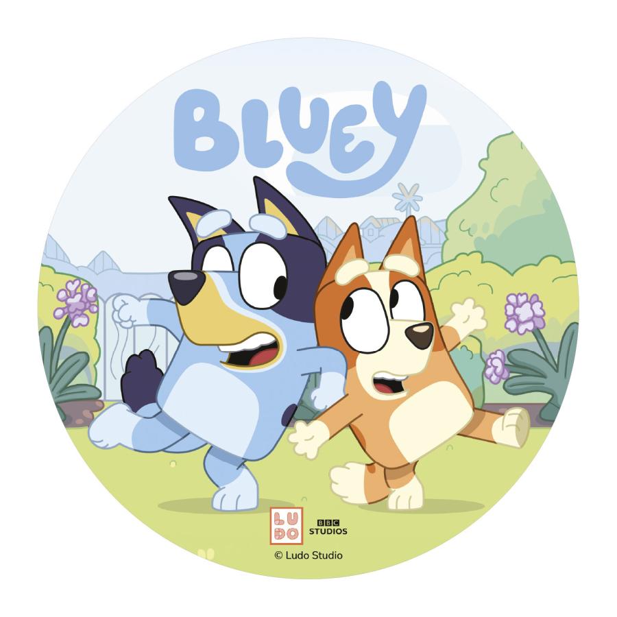 Syötävä kakkukuva Bluey, 20 cm