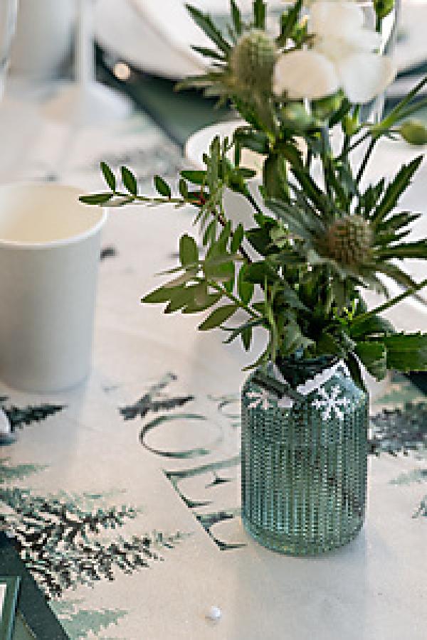 Lasimaljakko sinivihreä 6 x 10 cm