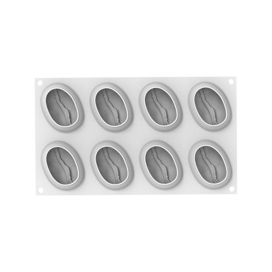 Caffè 110 silikonimuotti – kahvipapu, 8 kpl - Silikomart Professional