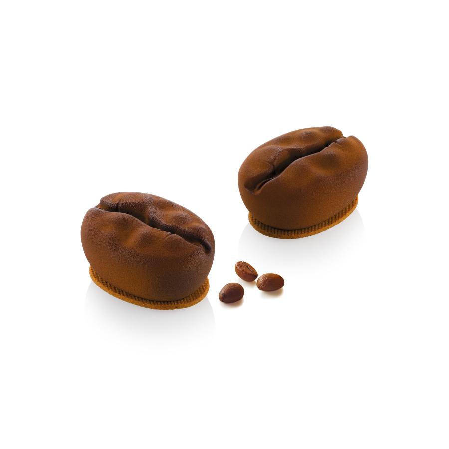 Caffè 110 silikonimuotti – kahvipapu, 8 kpl - Silikomart Professional