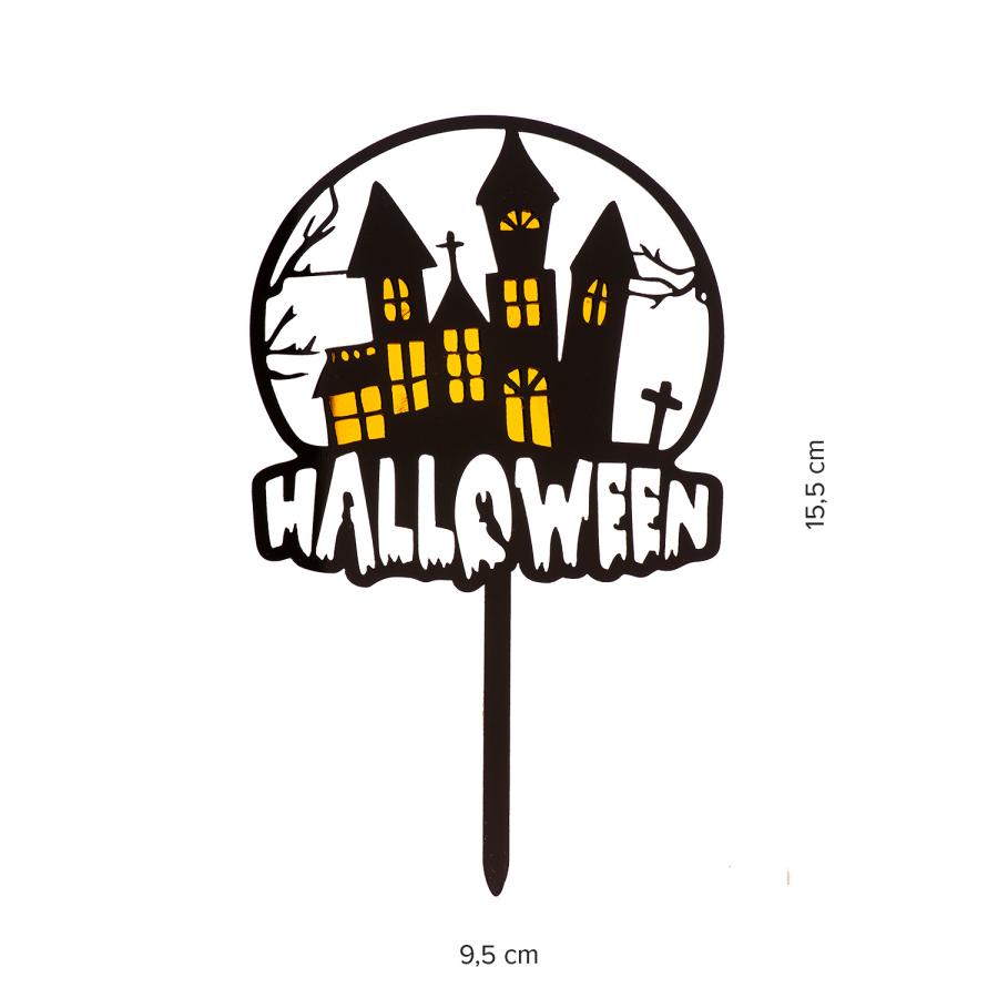 Kakunkoriste Halloween Lumottu talo 15.5 x 9.5 cm