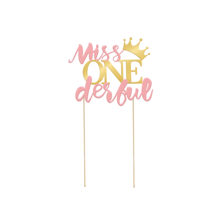 Kakkukoriste Miss ONEderful 1 v. juhlaan