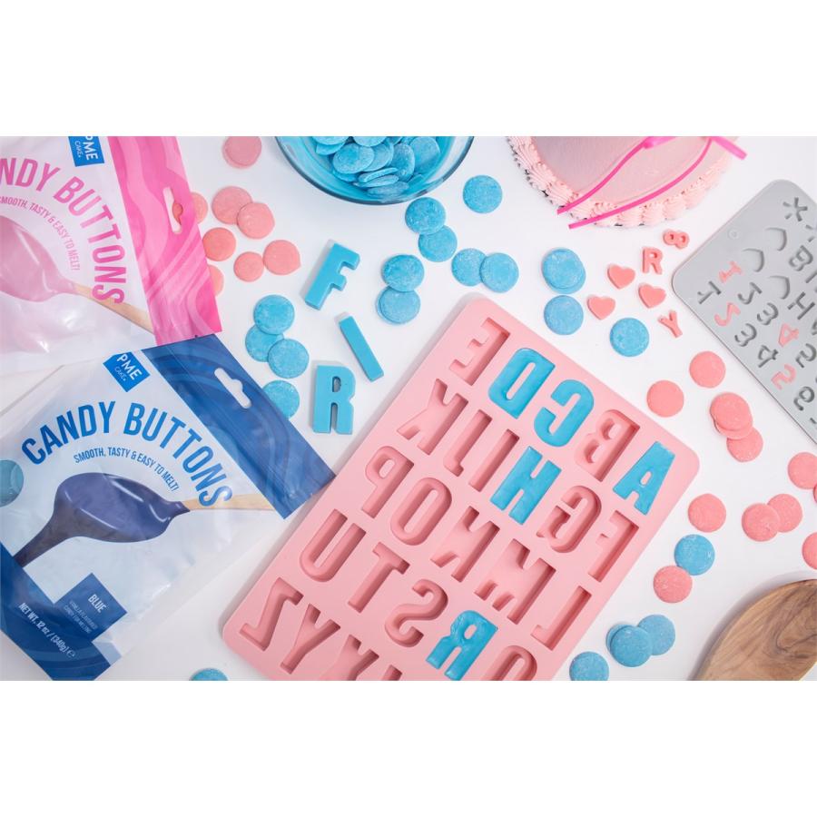 Candy Buttons -kuorrutenapit 340 g - PME, Valkoinen