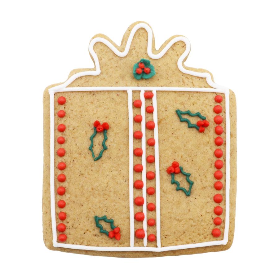 Pikkuleipämuottisetti kuusi, lahja ja piparkakku-ukko