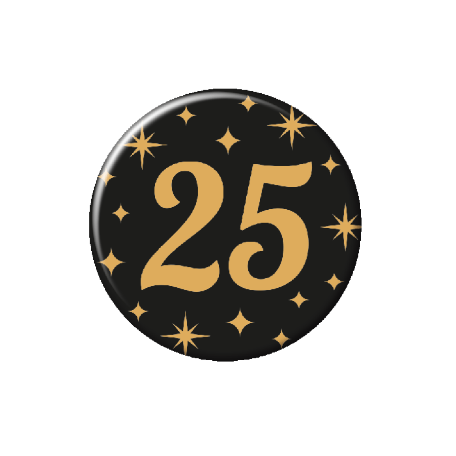 25 - rintamerkki metallia