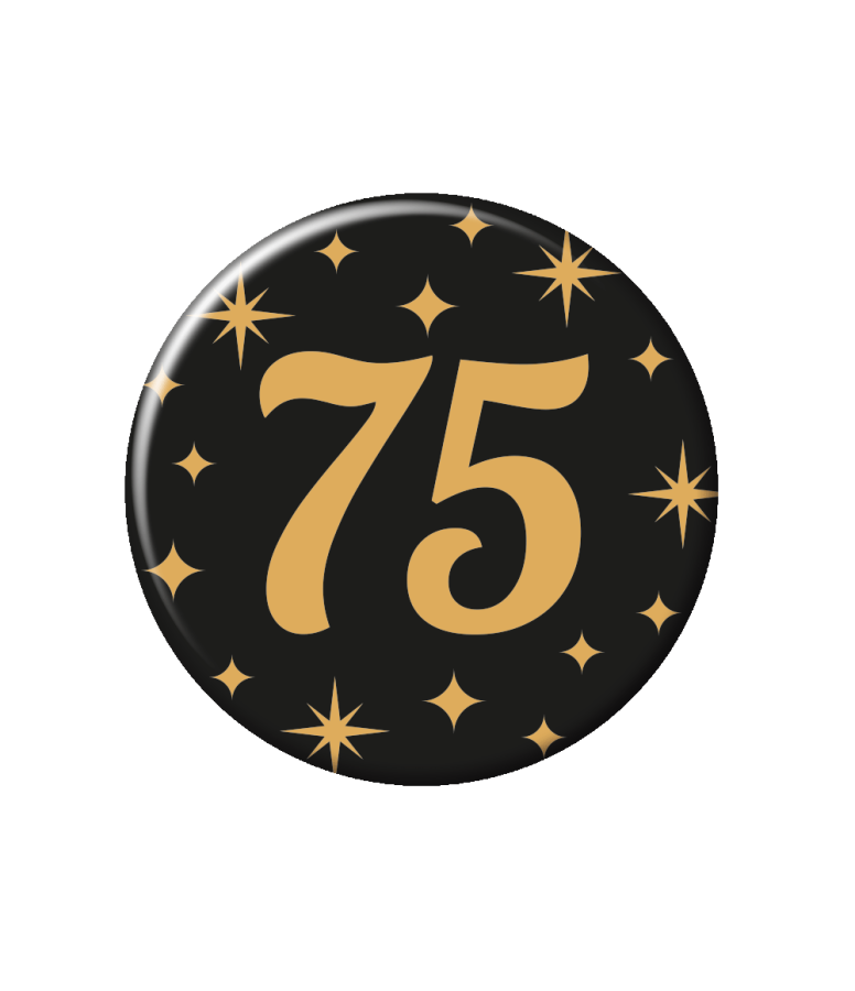 75 - rintamerkki metallia