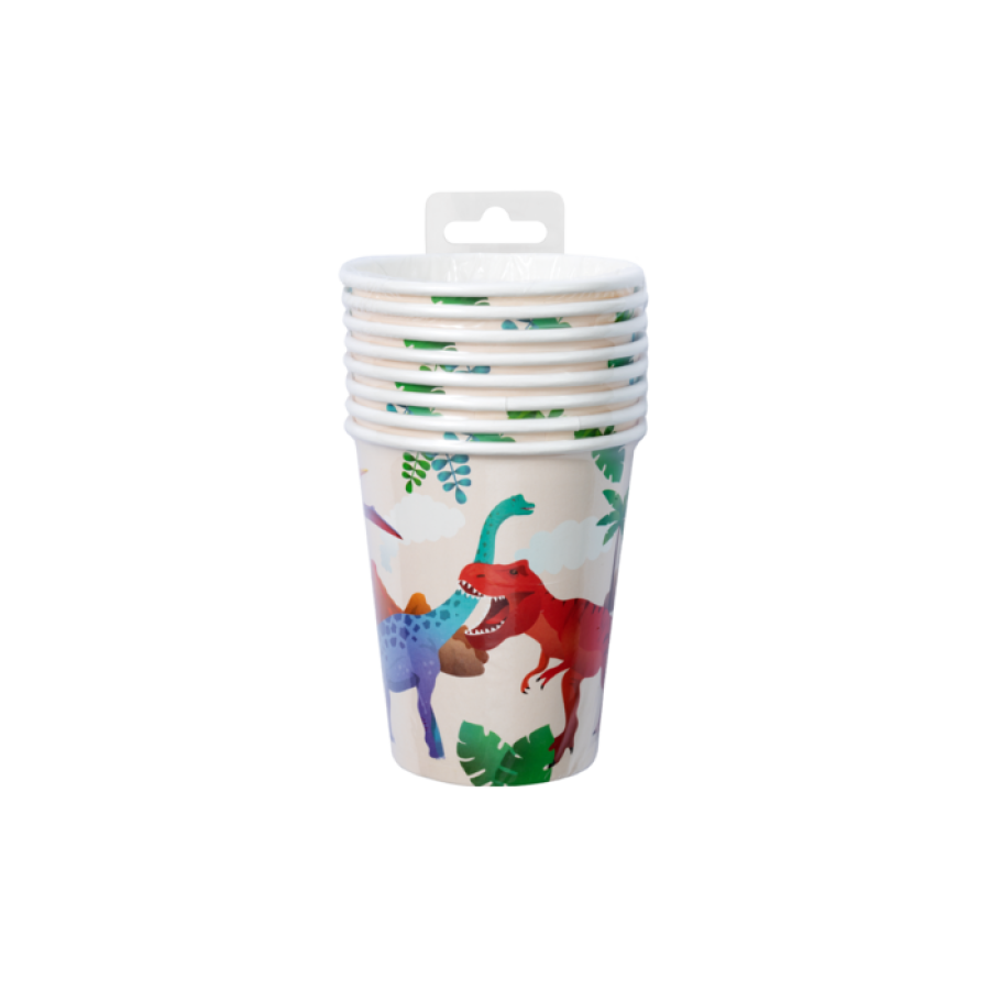 Dinosaurus-pahvimukit, 8 kpl