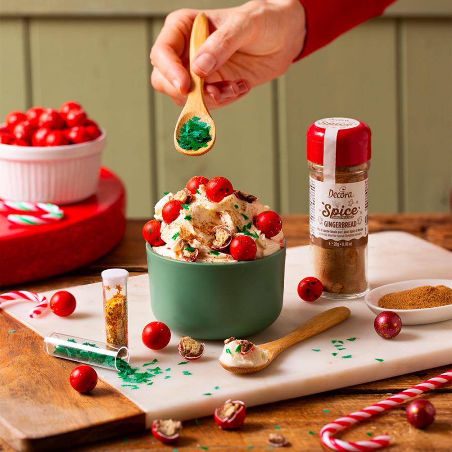 Syötävät suklaapallot rapea sisus piparkakunmakuinen burgundynpunainen, 100 g