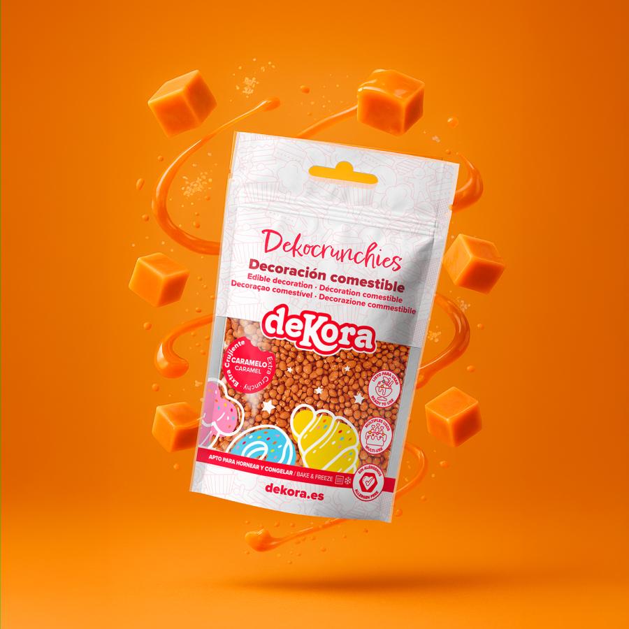 Syötävä koristerae vaaleanruskea karamellinmakuinen, 100 g - Dekora