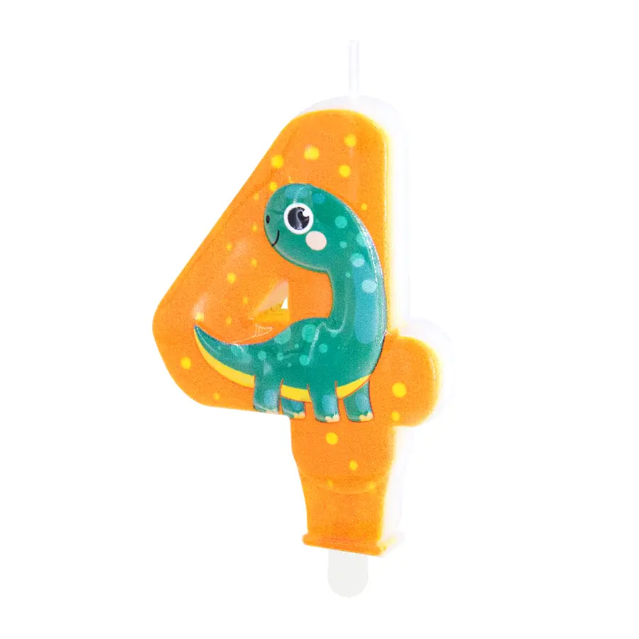 Dinosaurus numerokynttilä, nro 4
