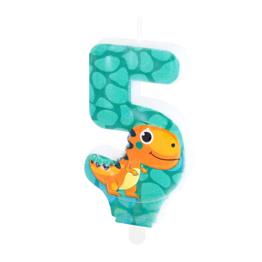 Dinosaurus numerokynttilä, nro 5