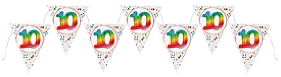 Lippuviiri / banneri "10" 3 m