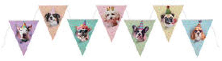 Lippuviiri / banneri Juhlivat koirat 3 m