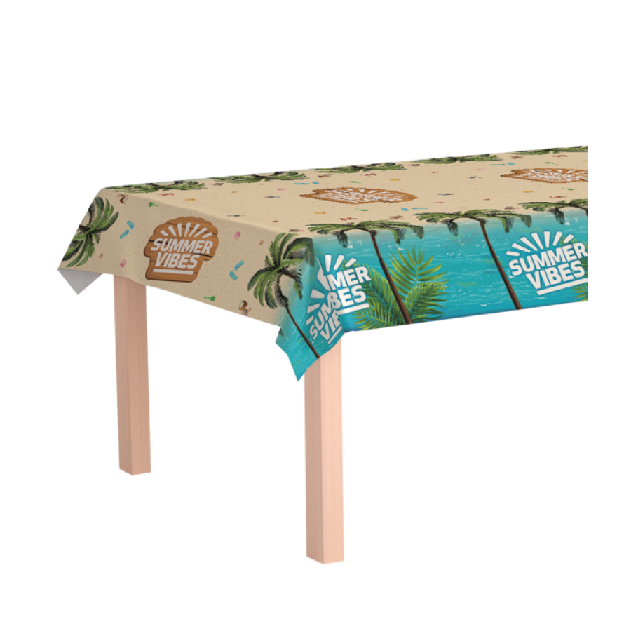 Paperinen pöytäliina Summer vibes  137 x 247 cm