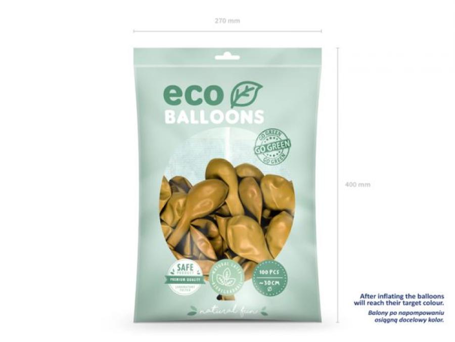 EKOilmapallo biohajoava, 100 kpl, Kulta
