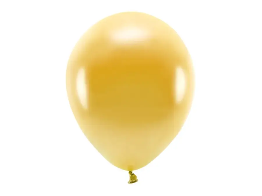 EKOilmapallo metalli 30 cm biohajoava, 10 kpl, Kulta
