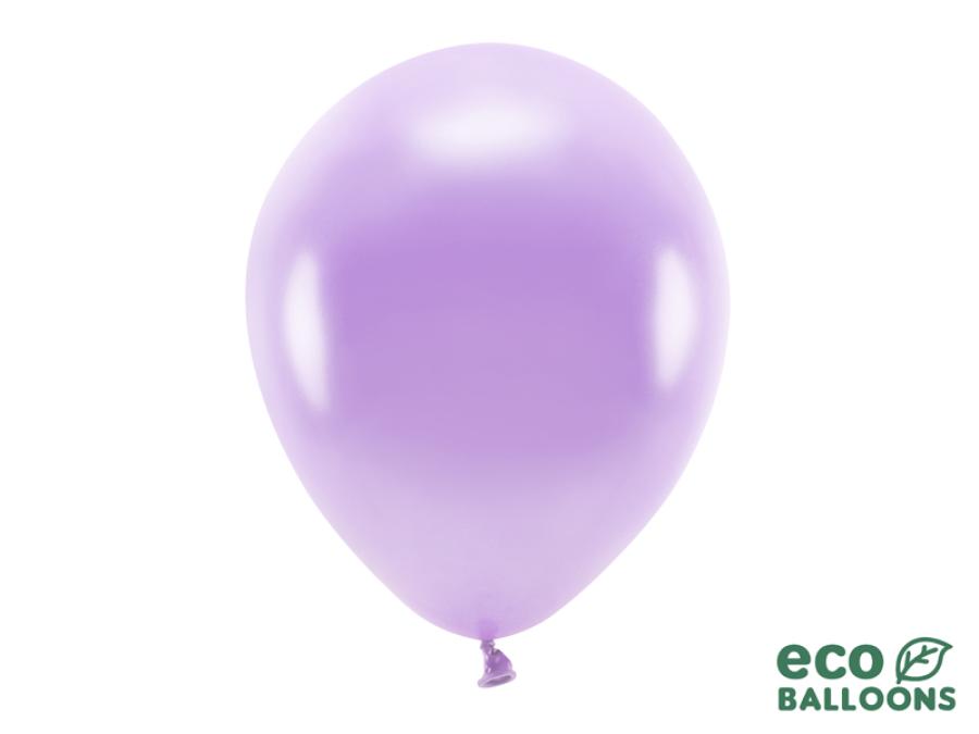 EKOilmapallo metalli 30 cm biohajoava, 10 kpl, Laventeli