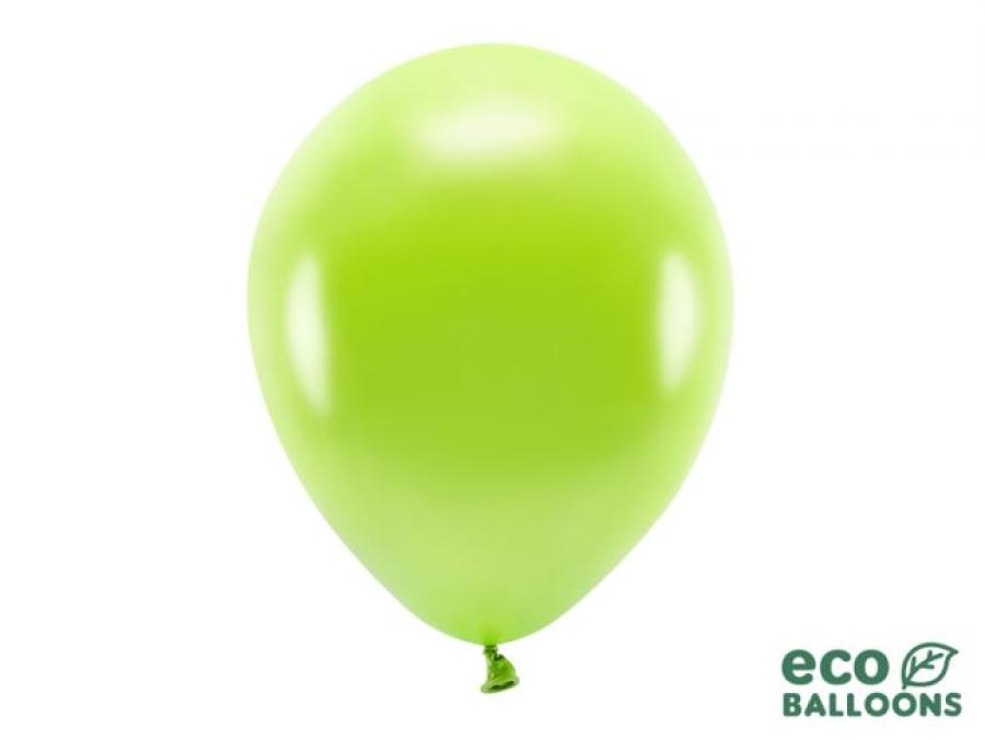 EKOilmapallo metalli 30 cm biohajoava, 10 kpl, Vihreä