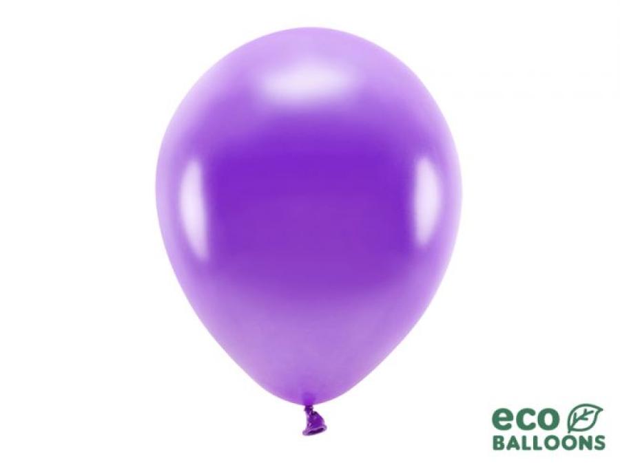 EKOilmapallo metalli 30 cm biohajoava, 10 kpl, Violetti