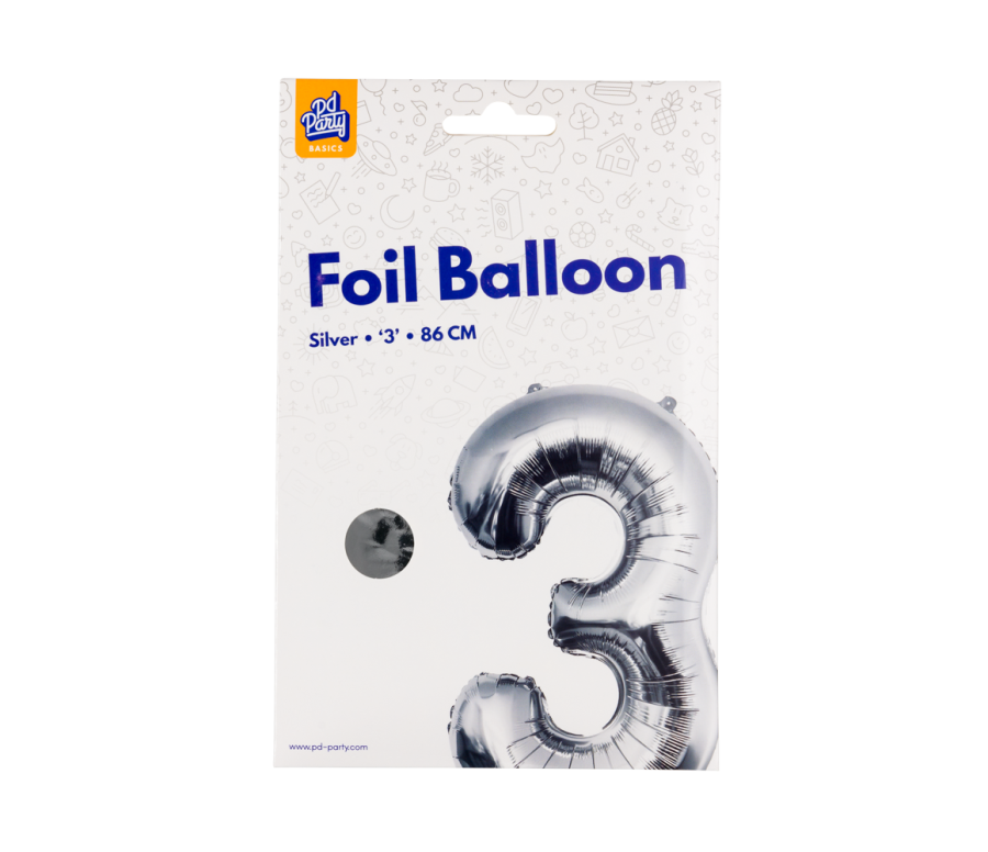 Foliopallo numero 3 hopea, 86 cm