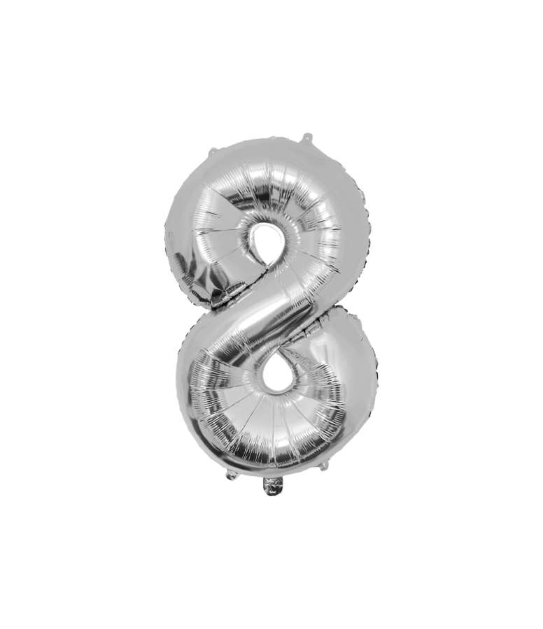 Foliopallo numero 8 hopea, 86 cm