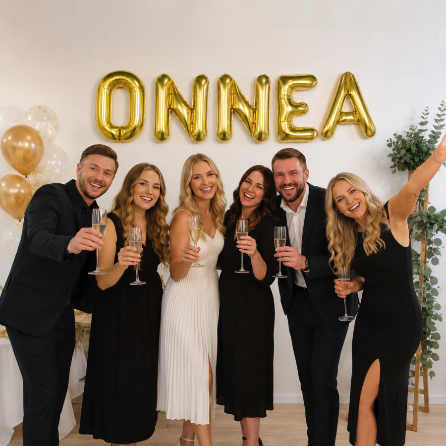Foliopallobanneri "ONNEA" kulta