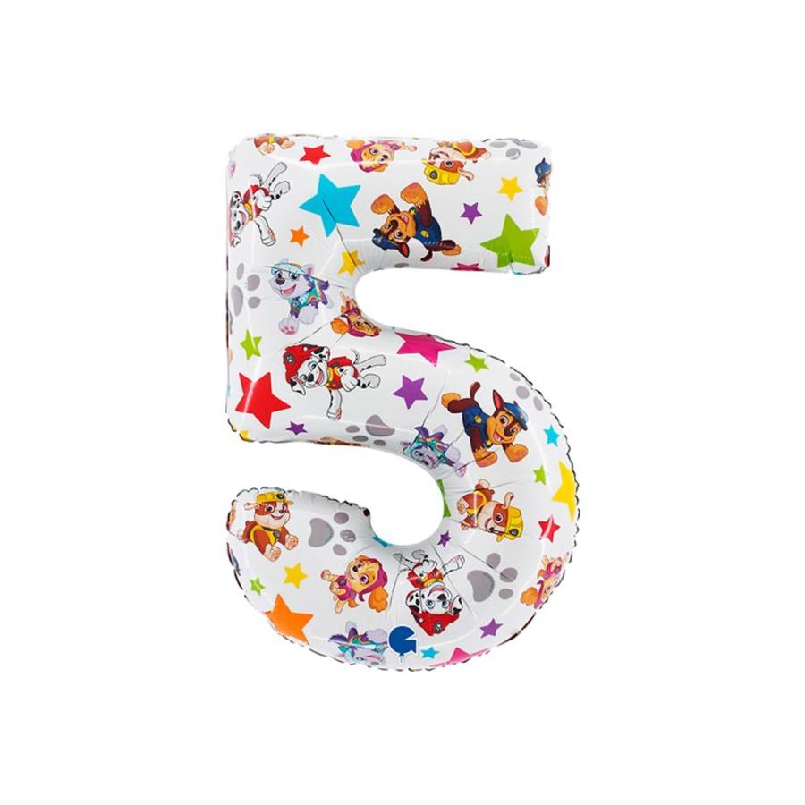 Ryhmä Hau numerofoliopallo 5, 66 cm