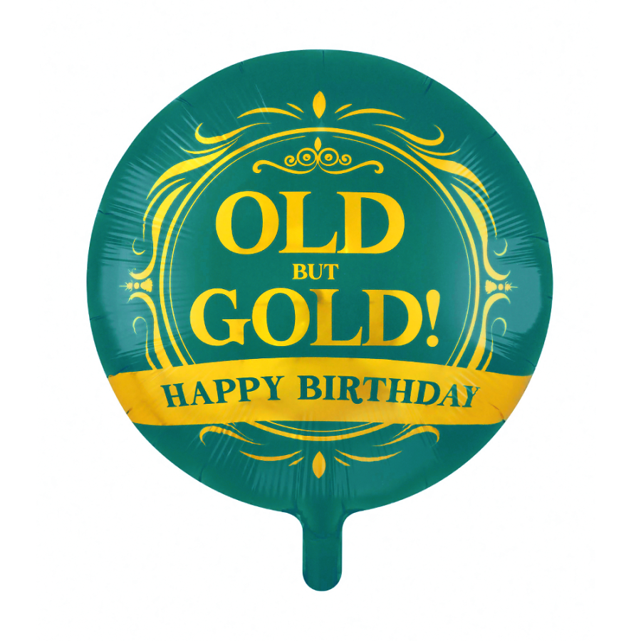 Foliopallo "OLD but GOLD  Happy Birthday", 46 cm
