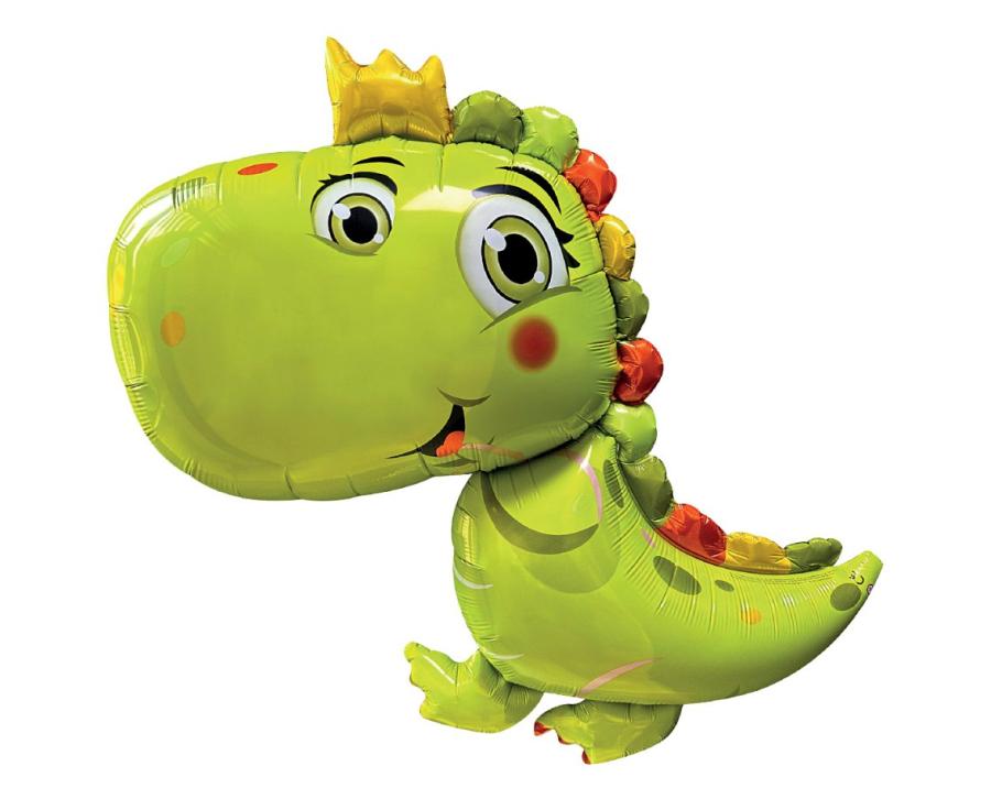 Foliopallo vihreä dinosaurus 70 x 78 cm