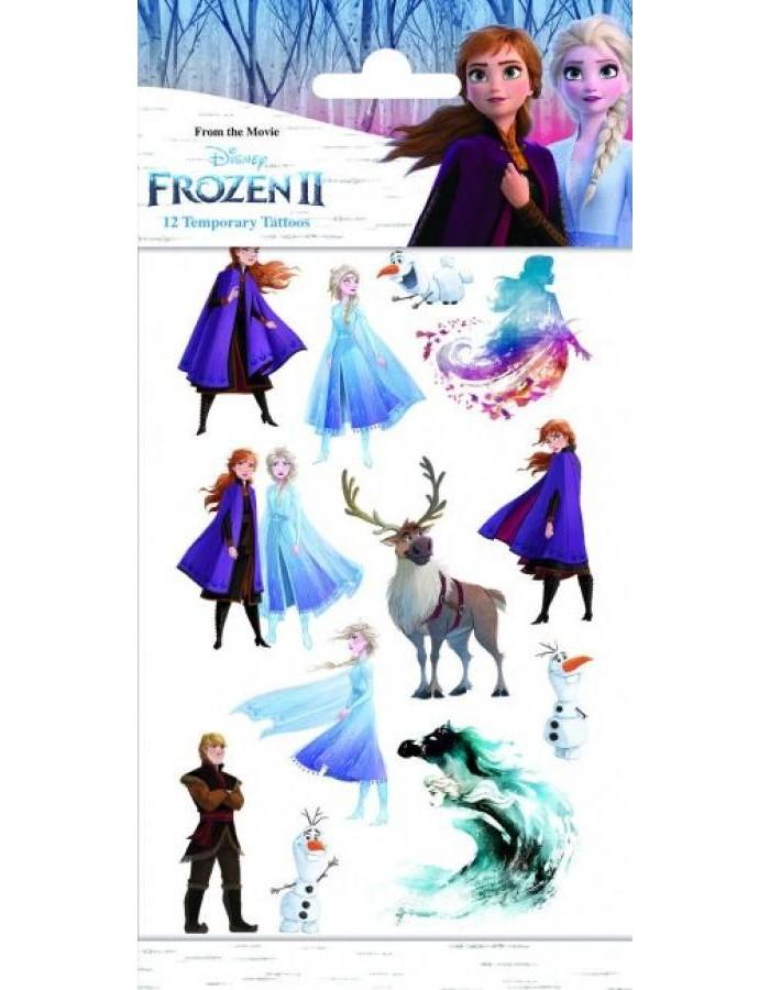 Frozen II tatuoinnit 1 arkki, 12 tatuointia