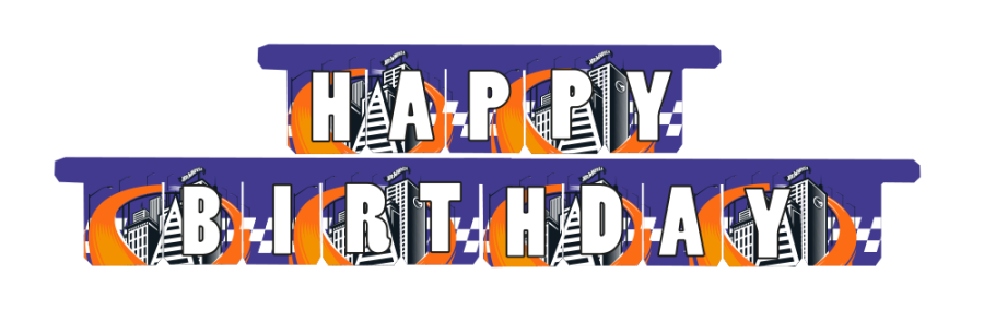 Hot Wheels Happy birthday banneri 3 m