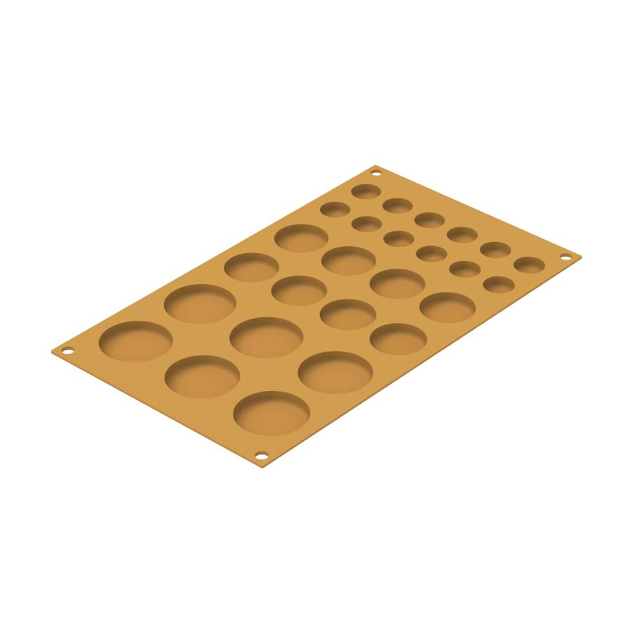 Silikonimuotti "POIS" erikokoiset pyöreät kiekot - Silikomart