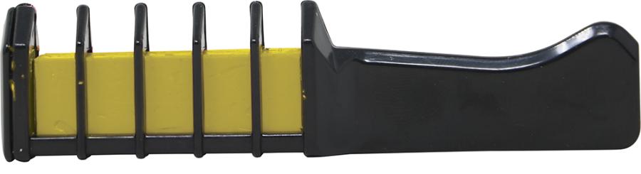 Hiusväriliitu-kampa keltainen, 10 cm