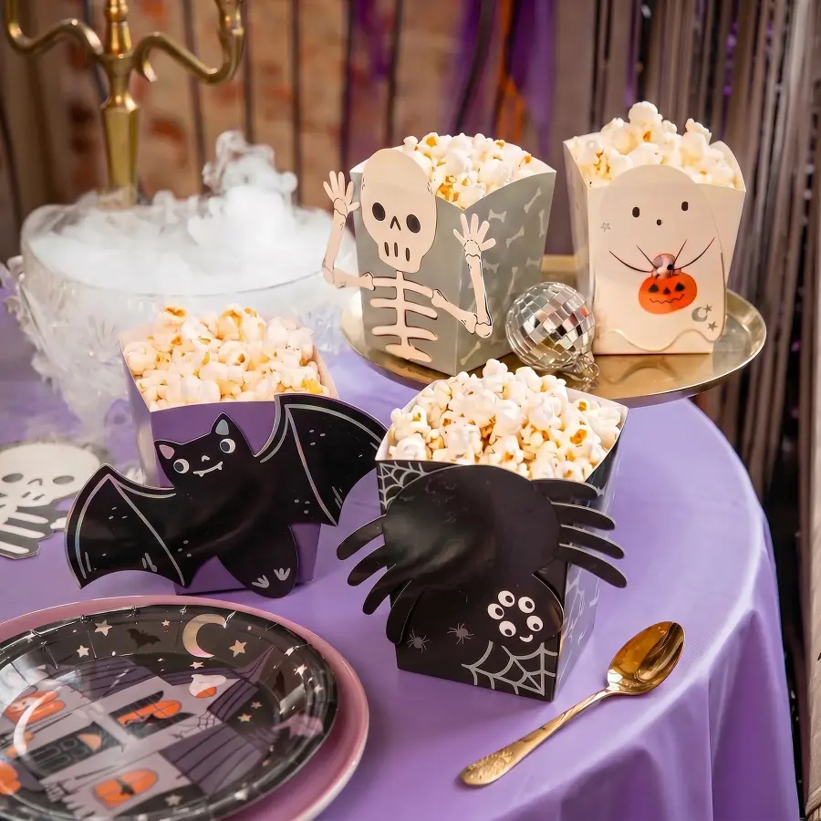 Halloween-popcornrasiat Spooky Friends, DIY-setti, 4 kpl