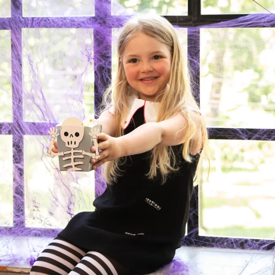 Halloween-popcornrasiat Spooky Friends, DIY-setti, 4 kpl