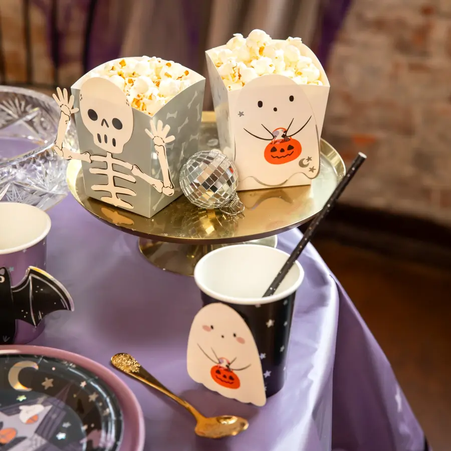 Halloween-popcornrasiat Spooky Friends, DIY-setti, 4 kpl