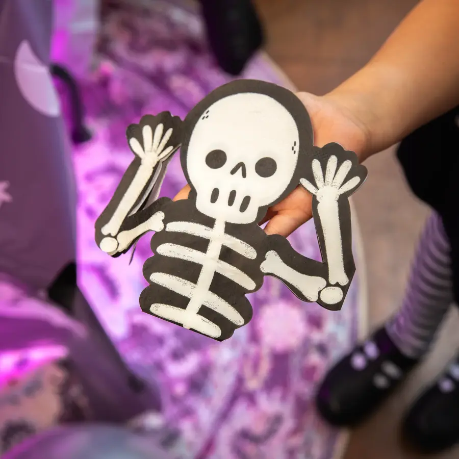 Halloween lautasliinat Luuranko Spooky Friends 16 × 15 cm, 12 kpl