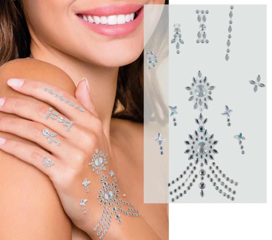 Hopeanväriset käsitimantit 11x18 cm