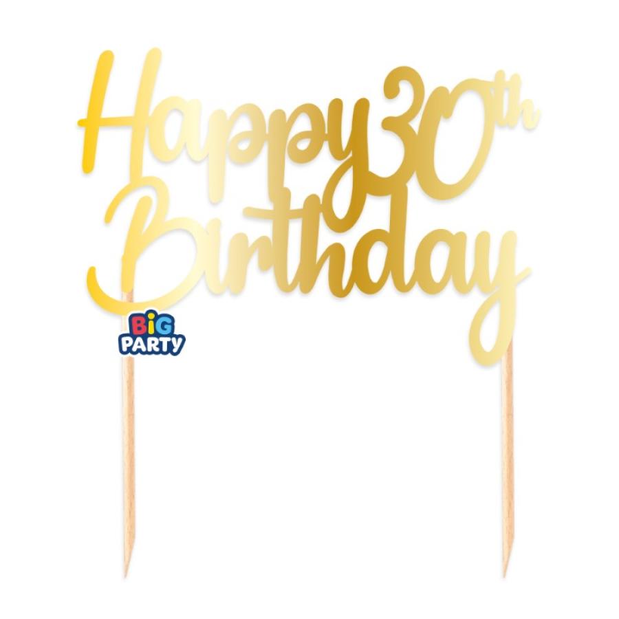 Happy 30th birthday -kakunkoriste kulta