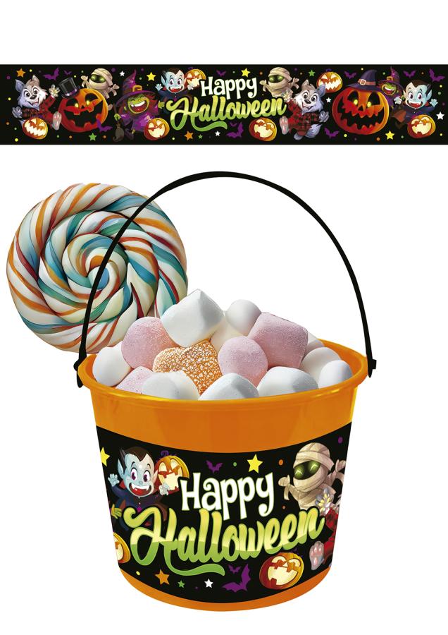 Happy Halloween -ämpäri, 18 x 16 cm